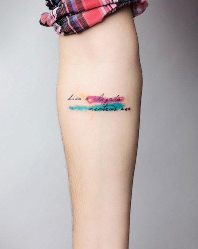 19 Small Watercolor Tattoo Ideas